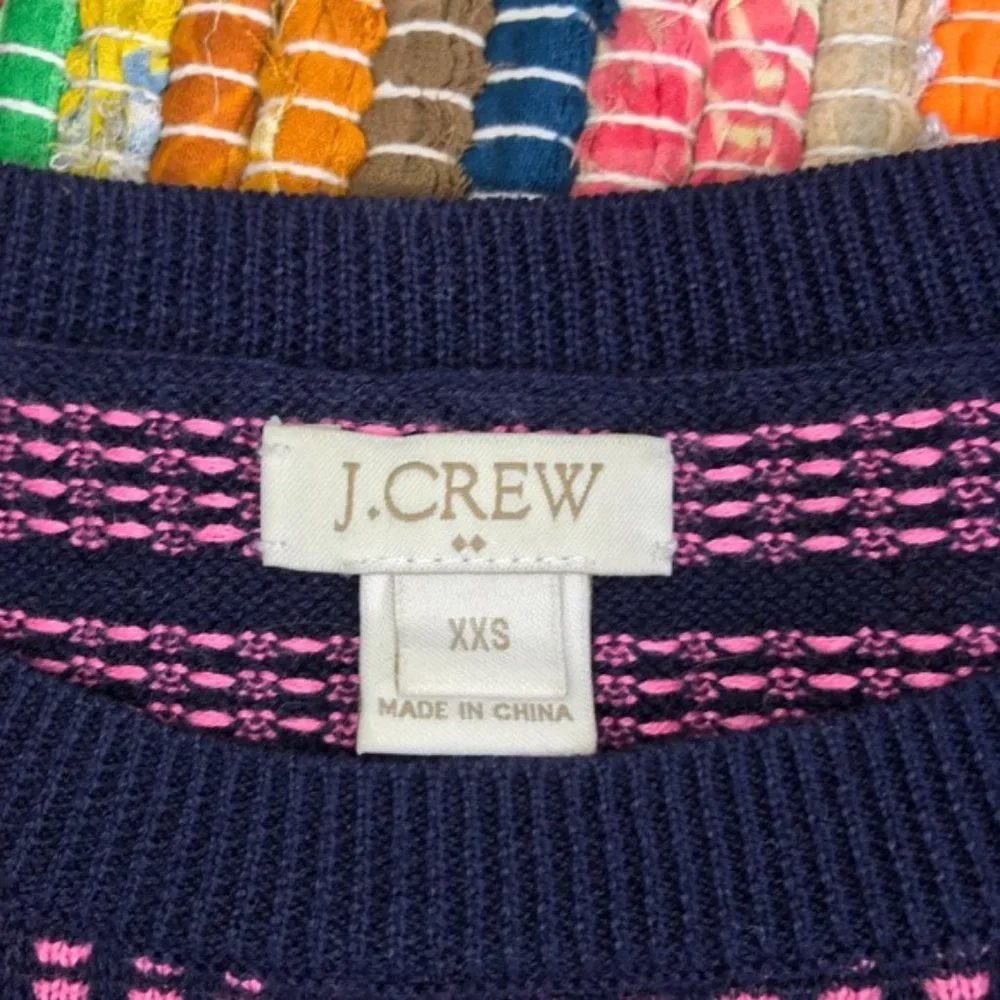 J. Crew ~ Grid Stitch crew neck cotton sweater
